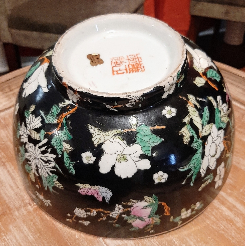 Vintage Macau Handpainted Bowl